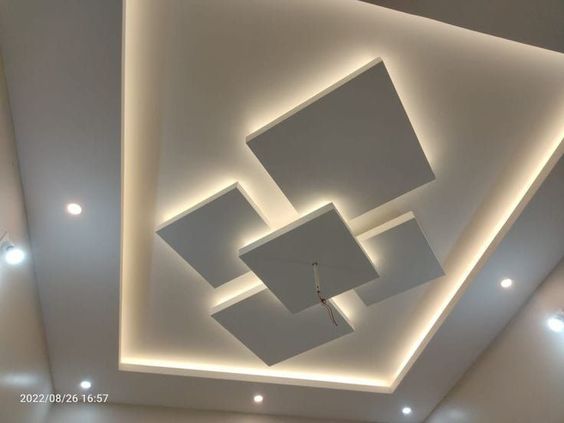 Floating panel ceiling